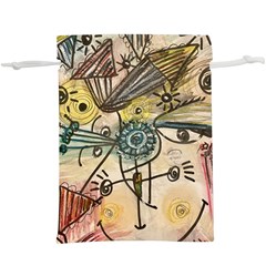 Thoughts Thinkingknowledge Drawing  Lightweight Drawstring Pouch (xl) by Wegoenart