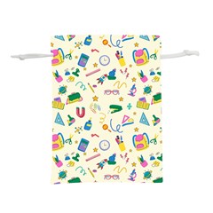 Pattern School Bag Pencil Triangle Lightweight Drawstring Pouch (m) by Ravend