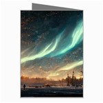 Northern Light North Sky Night Greeting Card Right
