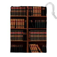 Book Bookshelf Bookcase Library Drawstring Pouch (5xl) by Ravend
