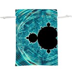 Mandelbrot Apple Fractal Abstract  Lightweight Drawstring Pouch (XL) Back