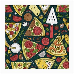 Vector Seamless Pizza Slice Pattern Hand Drawn Pizza Illustration Great Pizzeria Menu Background Medium Glasses Cloth by Ravend