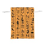 Egyptian-hieroglyphs-ancient-egypt-letters-papyrus-background-vector-old-egyptian-hieroglyph-writing Lightweight Drawstring Pouch (S) Back