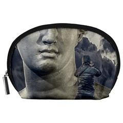 Men Taking Photos Of Greek Goddess Accessory Pouch (large) by dflcprintsclothing