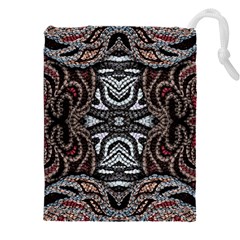 Autumn Patterns Drawstring Pouch (5xl) by kaleidomarblingart