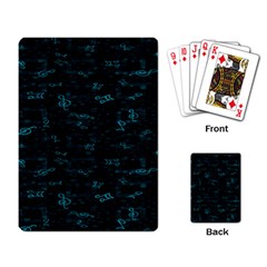 Music Pattern Music Note Doodle Playing Cards Single Design (rectangle) by Ravend