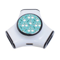 Elegant Swan Pattern Design 3-port Usb Hub by Wegoenart