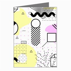 Graphic-design-geometric-background Greeting Card by Wegoenart