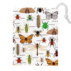 Insects-seamless-pattern Drawstring Pouch (5xl) by Wegoenart