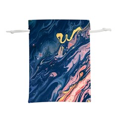 Liquid Abstract Paint Texture Lightweight Drawstring Pouch (l) by Wegoenart