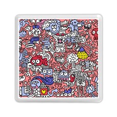 Hand-drawn-vector-illustration-doodle-funny-world-illustrator-line-tools-drawing-flat-design Memory Card Reader (square) by Wegoenart