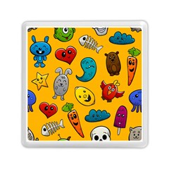 Graffiti Characters Seamless Ornament Memory Card Reader (square) by Wegoenart