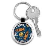 Missile Pattern Key Chain (Round) Front