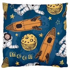 Missile Pattern Large Flano Cushion Case (one Side) by Wegoenart