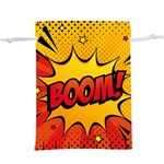 Explosion Boom Pop Art Style  Lightweight Drawstring Pouch (XL) Back
