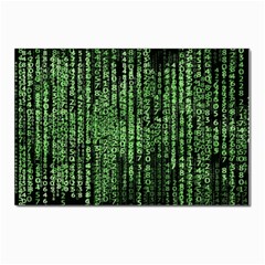 Matrix Technology Tech Data Digital Network Postcard 4 x 6  (pkg Of 10) by Wegoenart