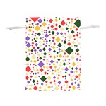 Abstract Pattern Illustration Background Wallpaper Lightweight Drawstring Pouch (L) Front