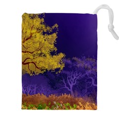 Landscape Illustration Night Light Drawstring Pouch (4xl) by Wegoenart