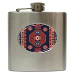 Armenian Old Carpet  Hip Flask (6 oz) Front