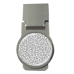 Bacterias Drawing Black And White Pattern Money Clips (round)  by dflcprintsclothing