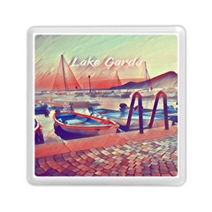 Boats On Lake Garda Memory Card Reader (square) by ConteMonfrey