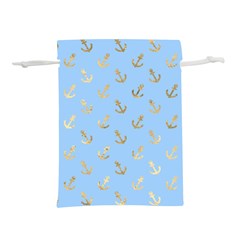 Gold Anchors Long Live   Lightweight Drawstring Pouch (l) by ConteMonfrey
