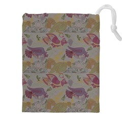 Pattern Armenian Birds Drawstring Pouch (4xl) by Gohar
