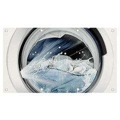 Gray Washing Machine Illustration Banner And Sign 7  X 4  by Jancukart