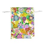 Illustration-pattern-abstract Lightweight Drawstring Pouch (S) Back