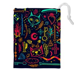 Sketch Graphic Illustration Drawstring Pouch (5xl) by Vaneshart