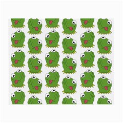 Kermit The Frog Pattern Small Glasses Cloth by Valentinaart