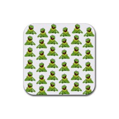 Kermit The Frog Rubber Coaster (square) by Valentinaart