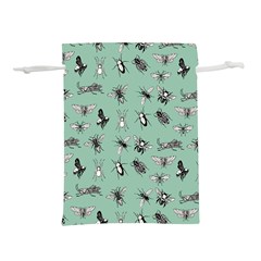 Insects Pattern Lightweight Drawstring Pouch (s) by Valentinaart