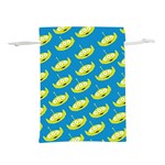 Pattern Aliens Lightweight Drawstring Pouch (L) Front