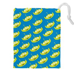 Pattern Aliens Drawstring Pouch (5xl) by artworkshop