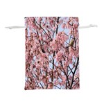Japanese Sakura Background Lightweight Drawstring Pouch (S) Back