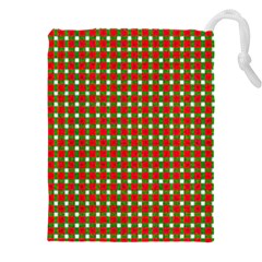 Lumberjack Plaid, Buffalo Plaid, Drawstring Pouch (5xl) by artworkshop