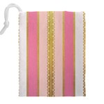 Lace Gold Euclidean Drawstring Pouch (4XL) Back
