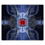 Art Robot Artificial Intelligence Technology Double Sided Flano Blanket (Small) 50 x40  Blanket Front