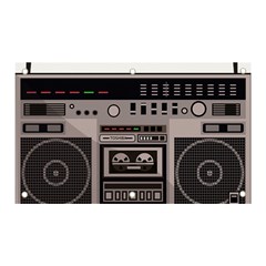 Cassette Recorder 80s Music Stereo Banner And Sign 5  X 3  by Pakemis