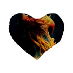 Flame Deep Sea Underwater Creature Wild Standard 16  Premium Heart Shape Cushions Front