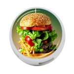 Hamburger Cheeseburger Burger 3d Render Snack 4-Port USB Hub (Two Sides) Back