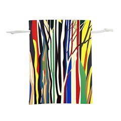 Abstract Trees Colorful Artwork Woods Lightweight Drawstring Pouch (m) by Pakemis