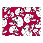 Terrible Frightening Seamless Pattern With Skull Double Sided Flano Blanket (Mini) 35 x27  Blanket Back