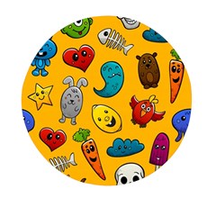 Graffiti Characters Seamless Ornament Mini Round Pill Box (pack Of 3) by Pakemis