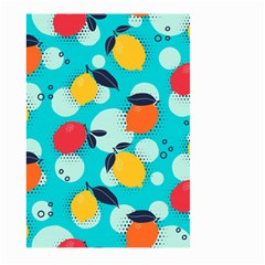Pop Art Style Citrus Seamless Pattern Large Garden Flag (two Sides) by Pakemis