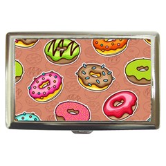 Doughnut Doodle Colorful Seamless Pattern Cigarette Money Case by Pakemis