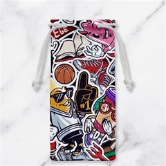 Vintage College Colorful Seamless Pattern Jewelry Bag by Pakemis