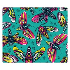 Vintage Colorful Insects Seamless Pattern Double Sided Flano Blanket (small) by Pakemis