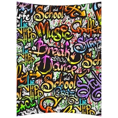 Graffiti Word Seamless Pattern Back Support Cushion by Pakemis